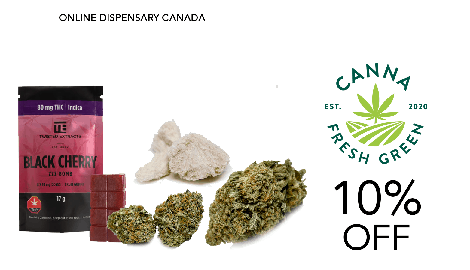 Canna Fresh Green Cannabis Coupon Code Offer Website