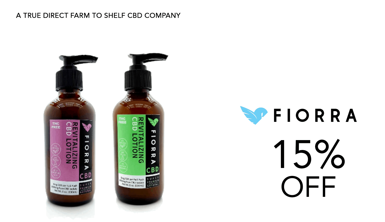 Fiorra CBD Coupon Code Lotion Offer Website