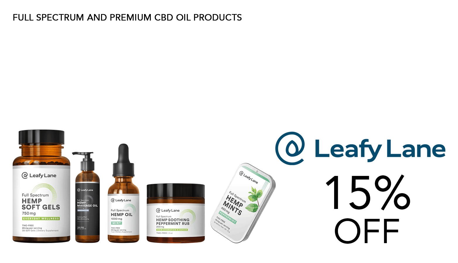 Leafy Lane CBD Coupon Code Offer Promo