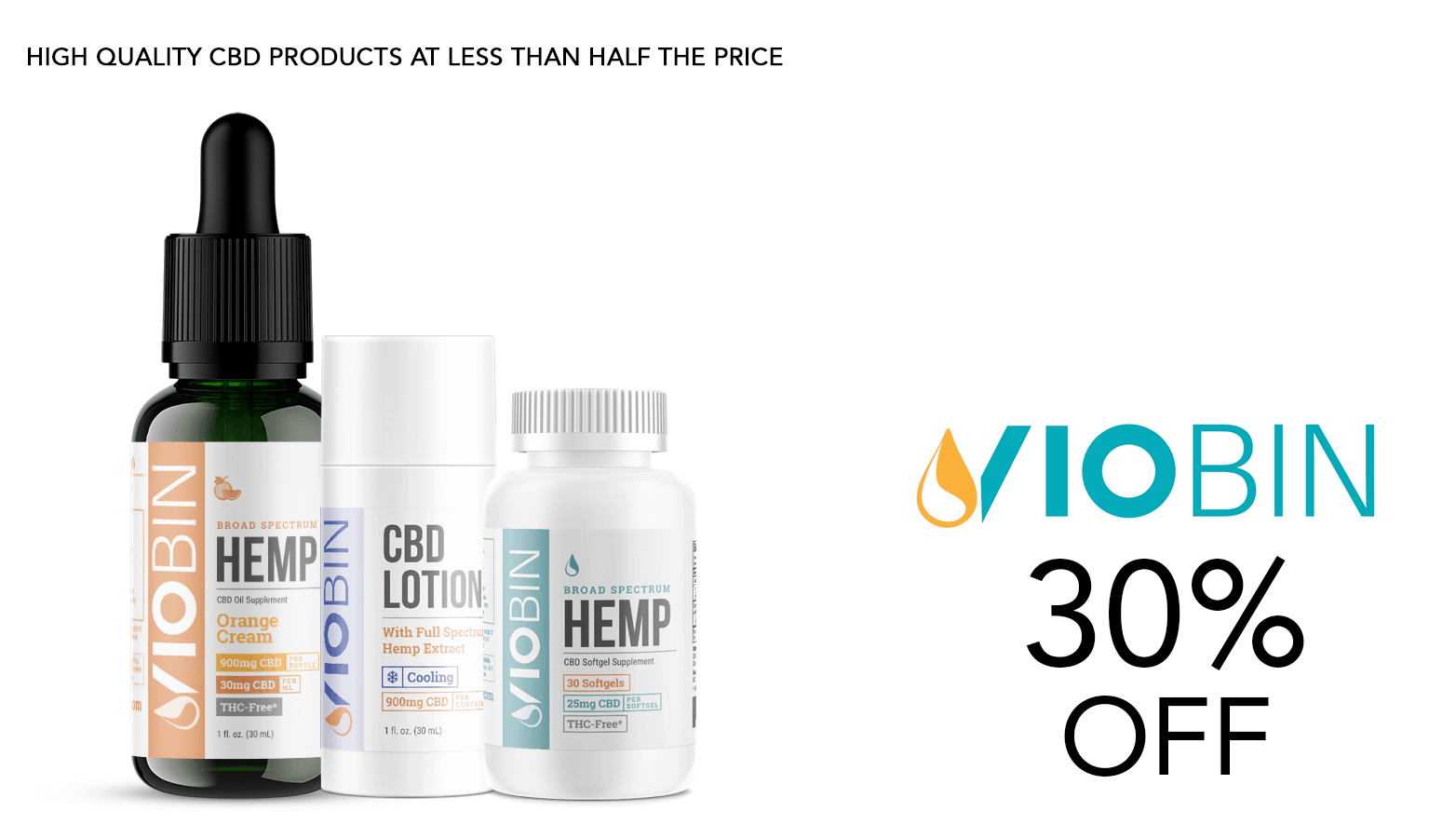 Viobin CBD Coupon Code Offer Website