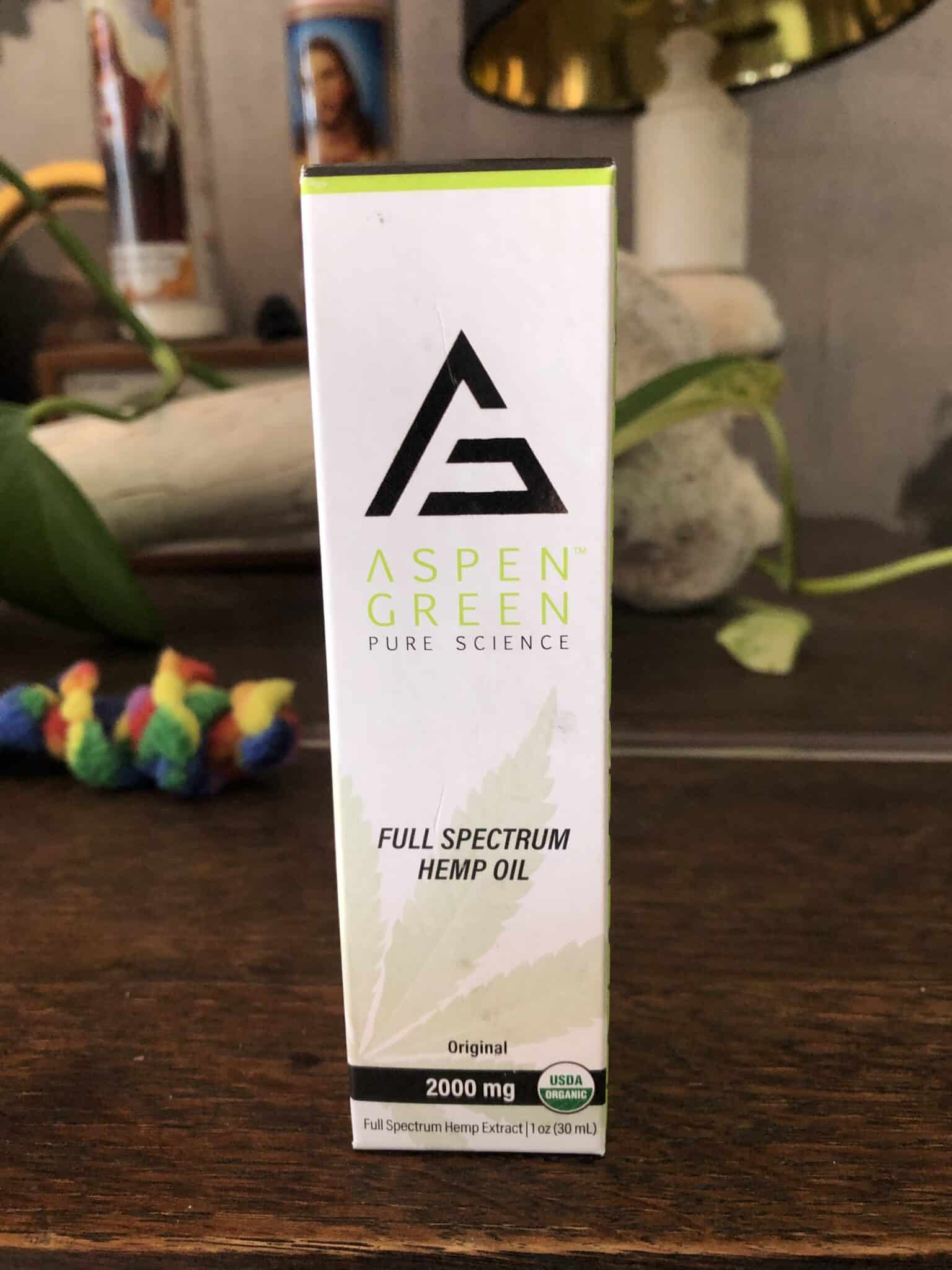 CBD Review: Aspen Green Full Spectrum Hemp Oil 2000 Mg - SOC