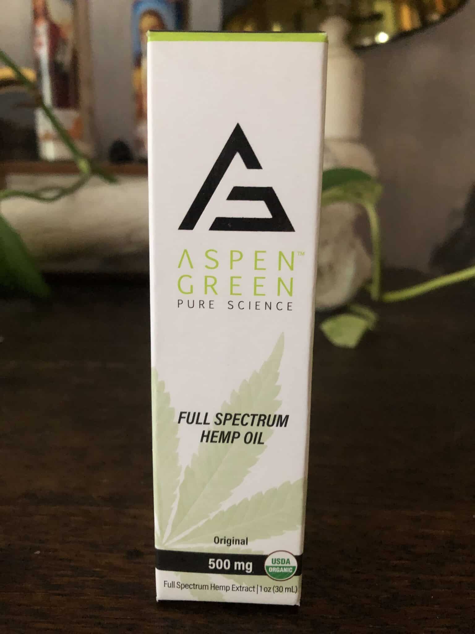 CBD Review Aspen Green Full Spectrum CBD Oil 500 mg SOC