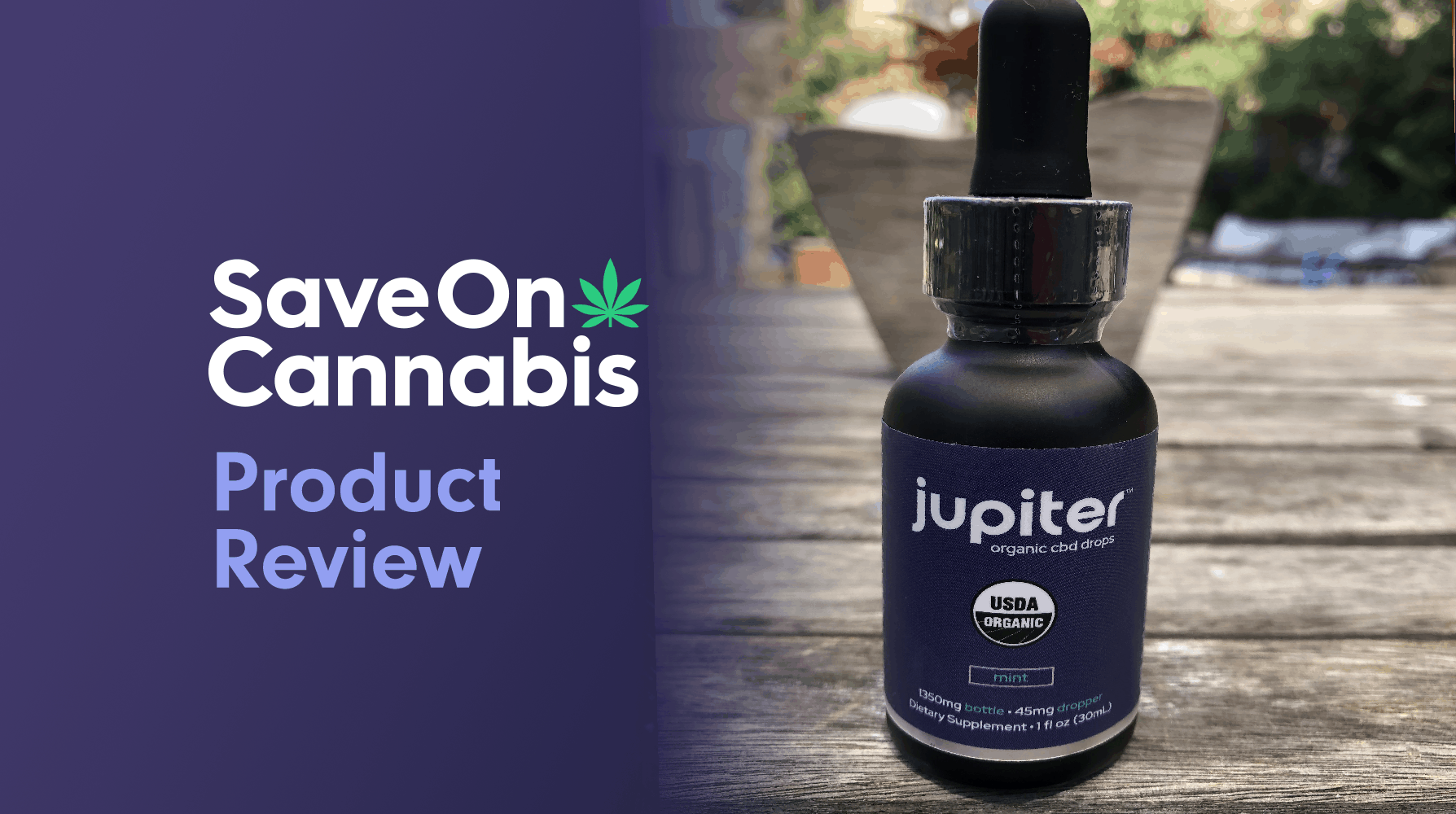 jupiter organic cbd drops mint 1350 mg review save on cannabis website