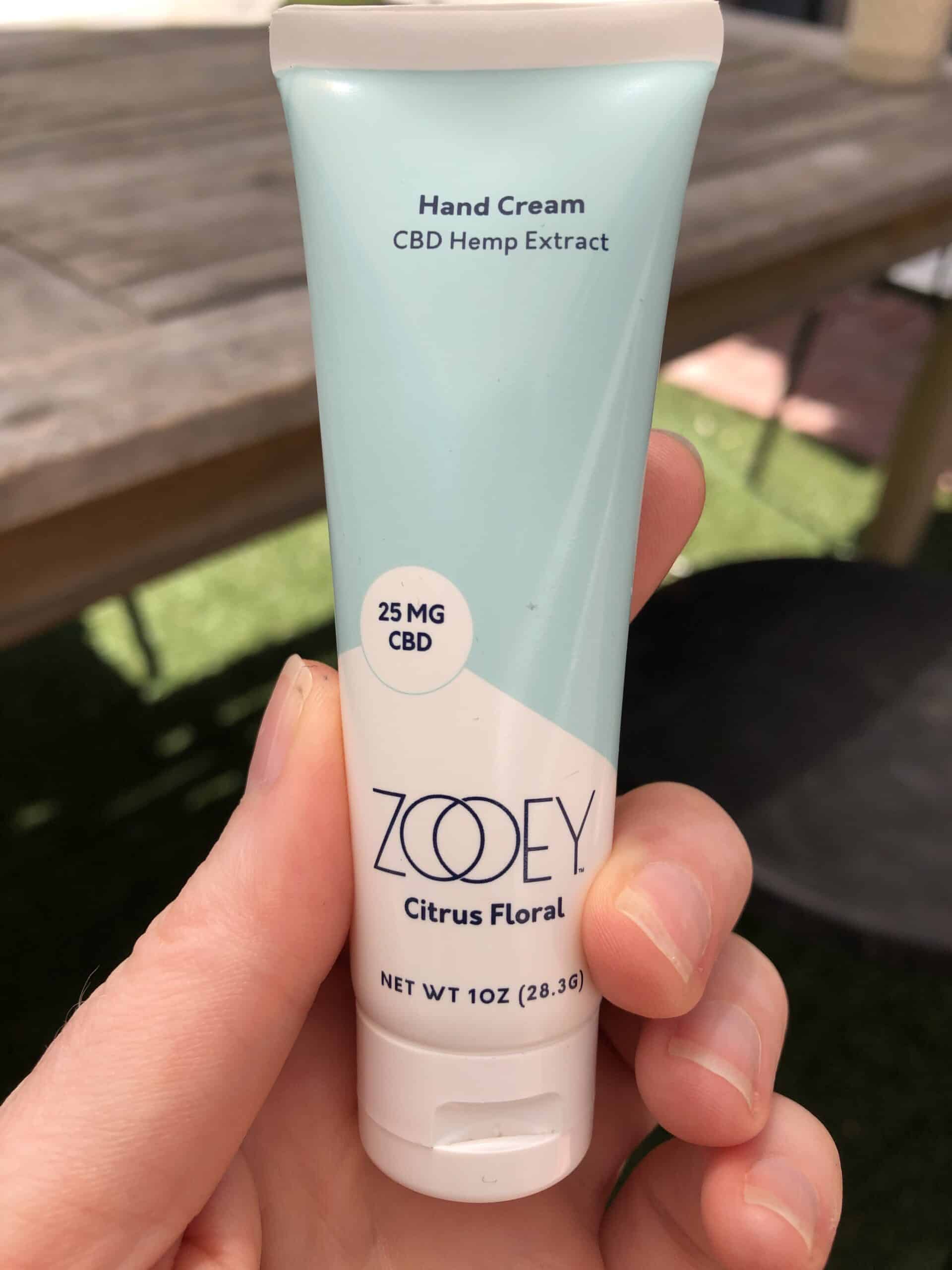 social cbd zooey citrus floral hand cream save on cannabis beauty shot