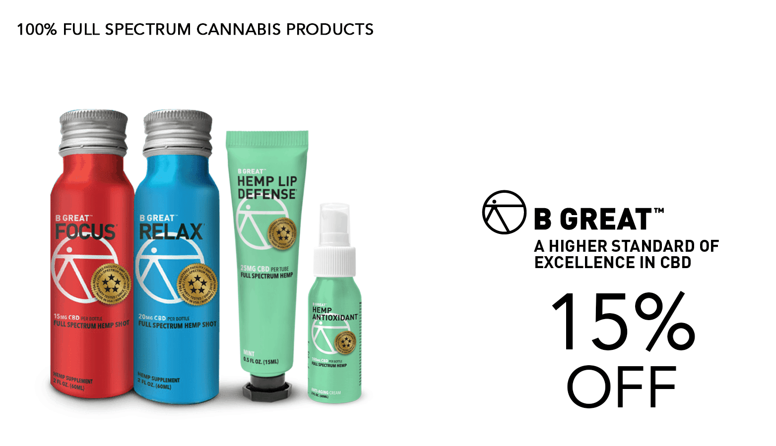 B Great CBD Coupon Code Offer Website