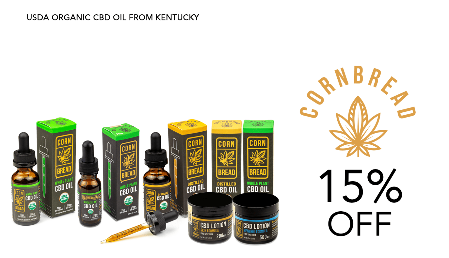 Save Money Now Cornbread Hemp Coupon! USDA Organic Hemp.