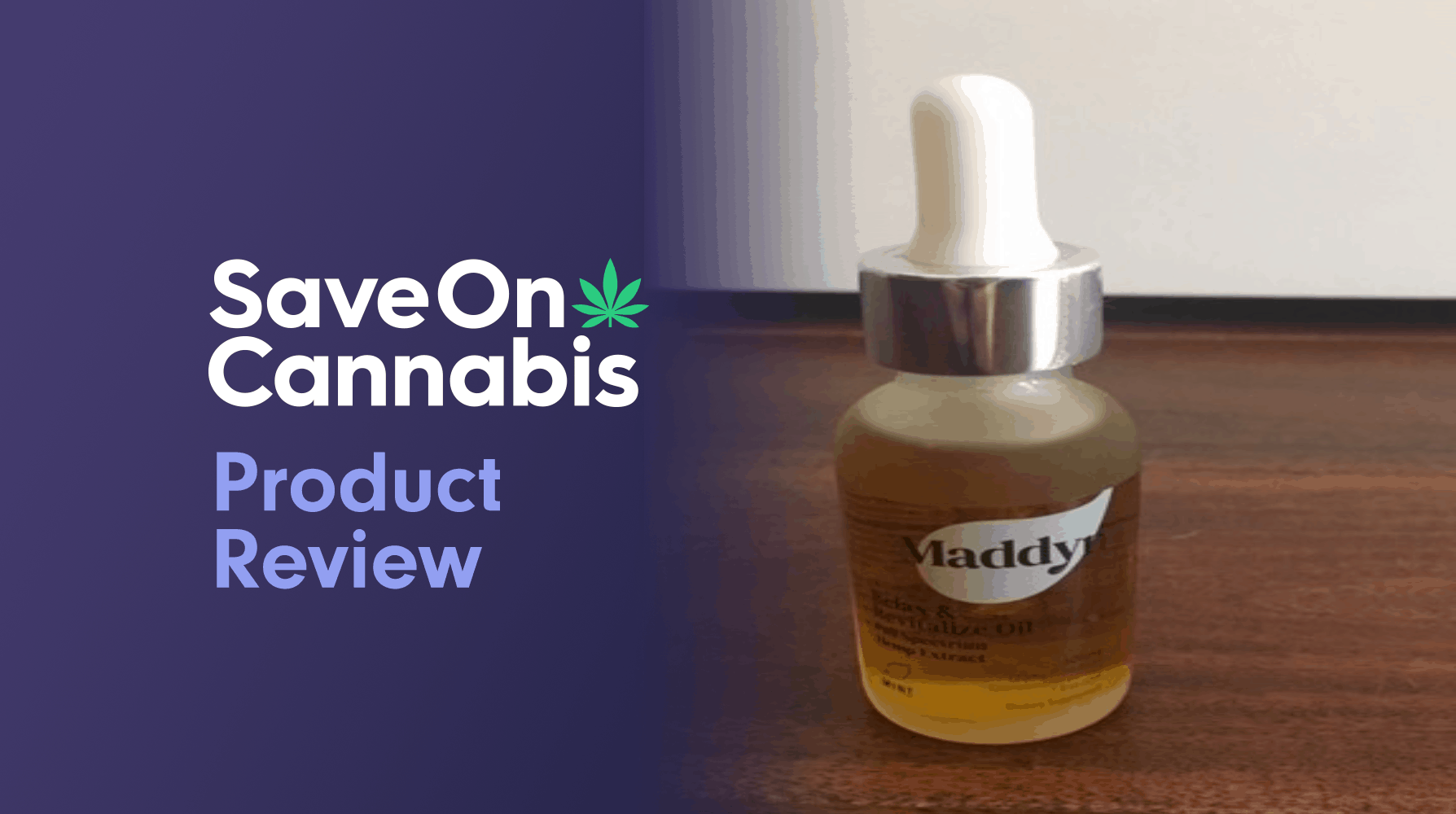Maddyn Relax And Revitalize CBD Oil Tincture 600mg Save On Cannabis Website