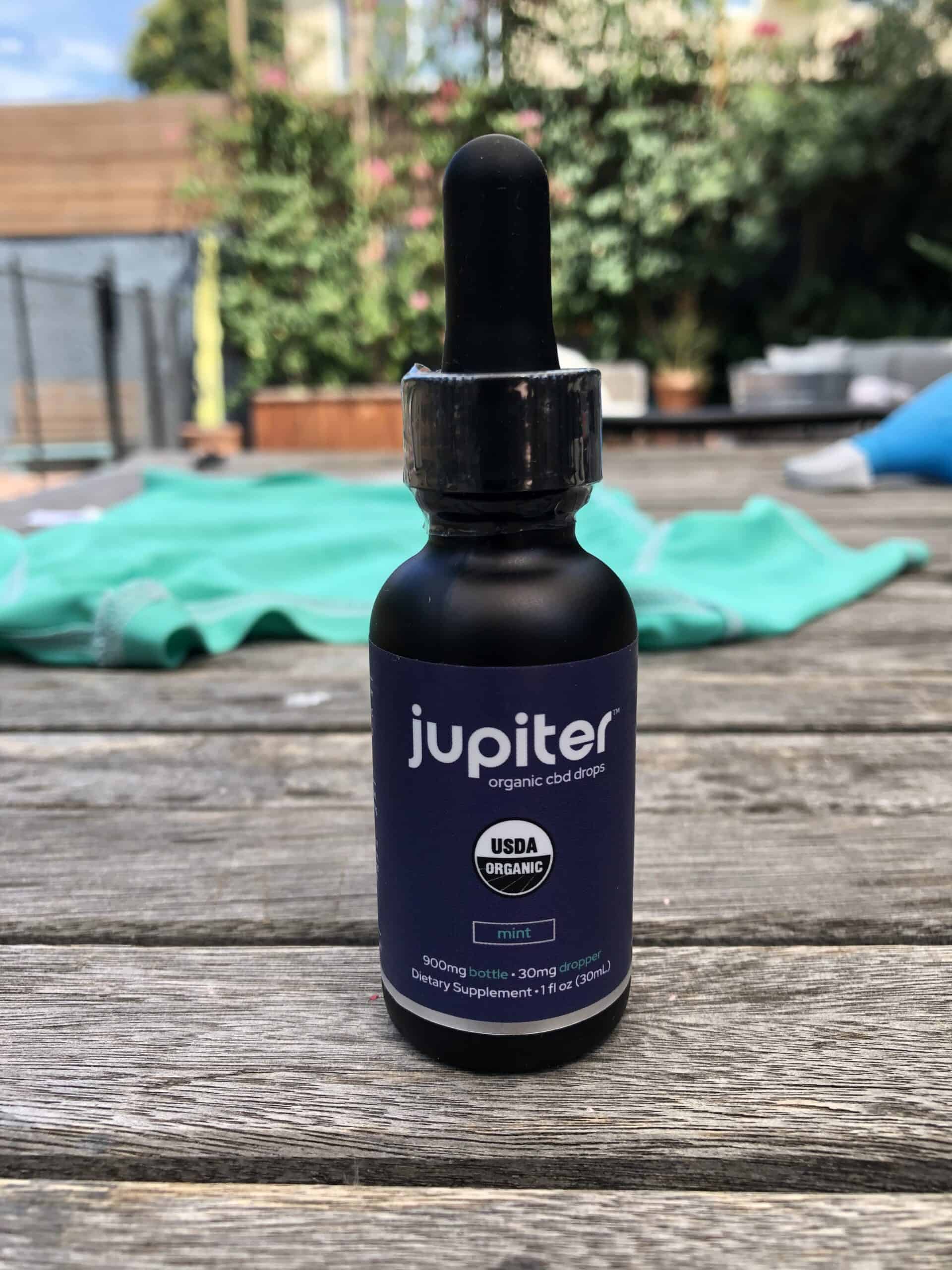 Jupiter Organic CBD Drops mint 900 mg save on cannabis review 
