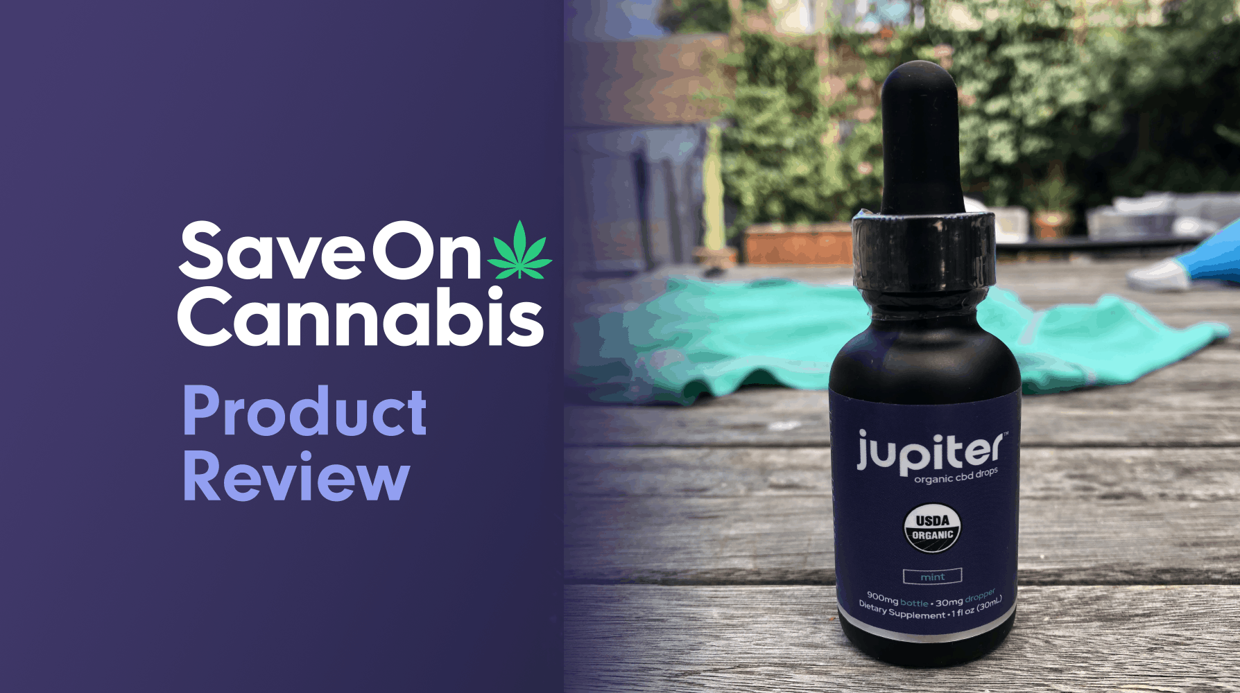 jupiter organic cbd drops mint 900 mg save on cannabis website