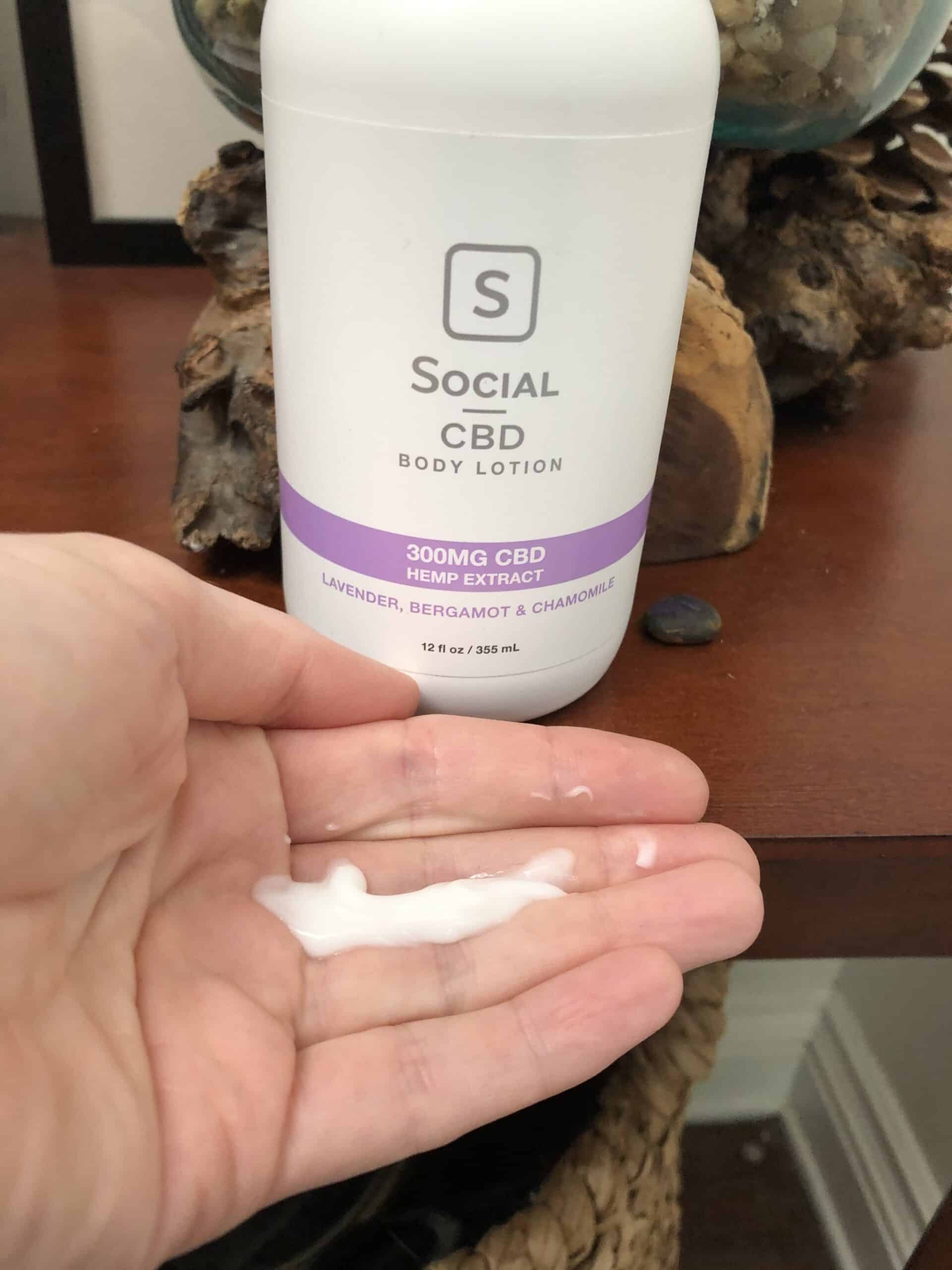 social cbd body lotion save on cannabis beauty shot