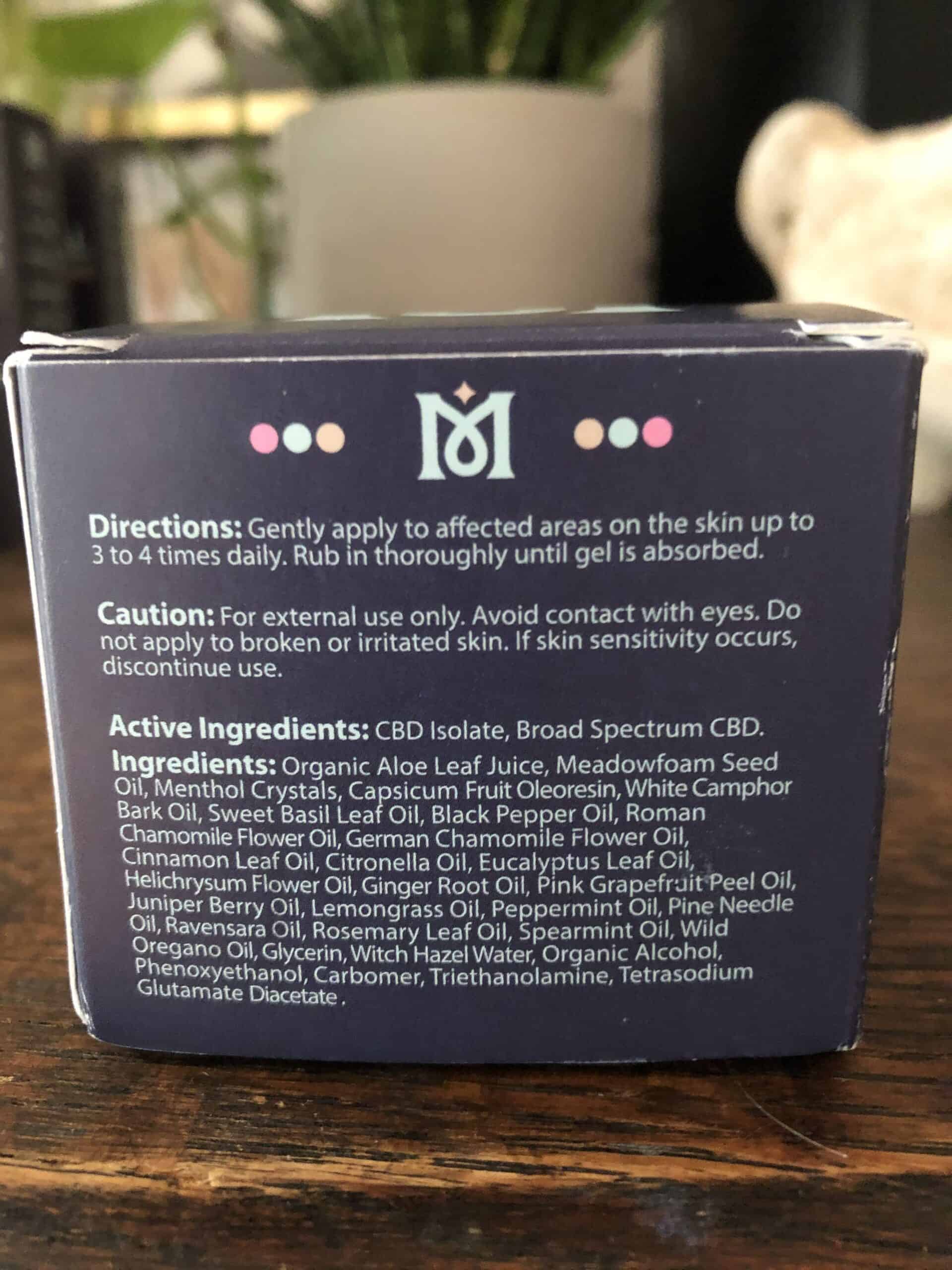 Magical CBD Soothing Gel Save On Cannabis Review Specifications