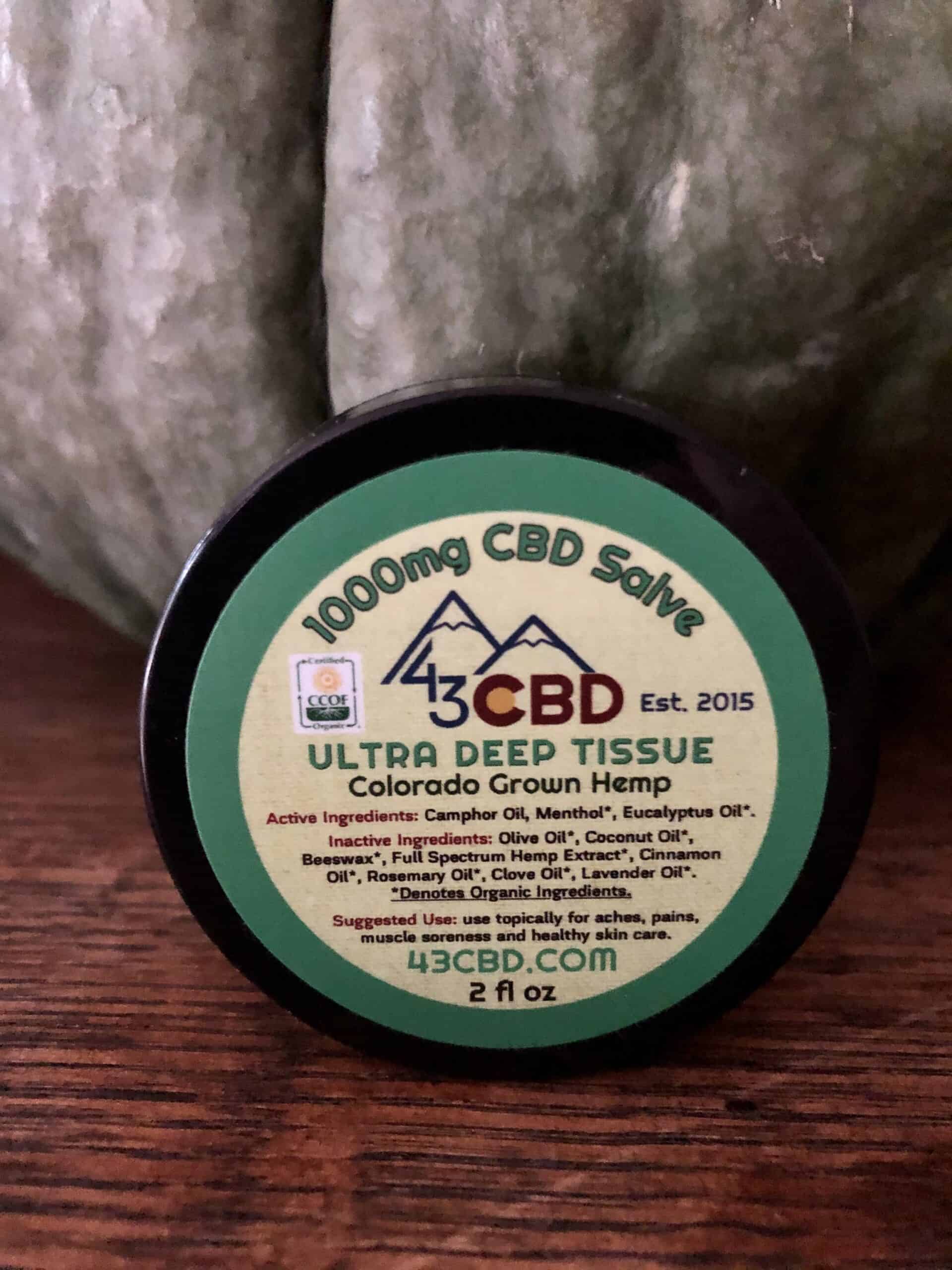 43 CBD: CBD Oil Salve (1000mg CBD) – Ultra Deep Tissue