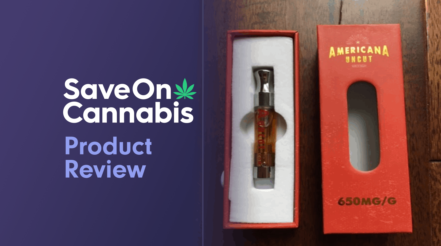 Americana Uncut OG Kush CBD 65% Vape Starter Kit Save On Cannabis Review Website