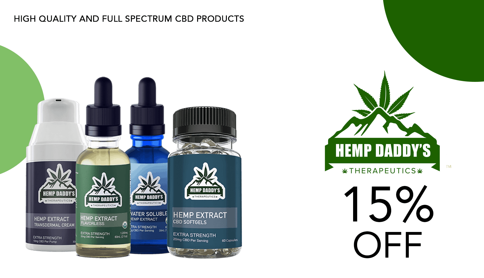 Hemp Daddy's CBD Coupon Coder Offer Website
