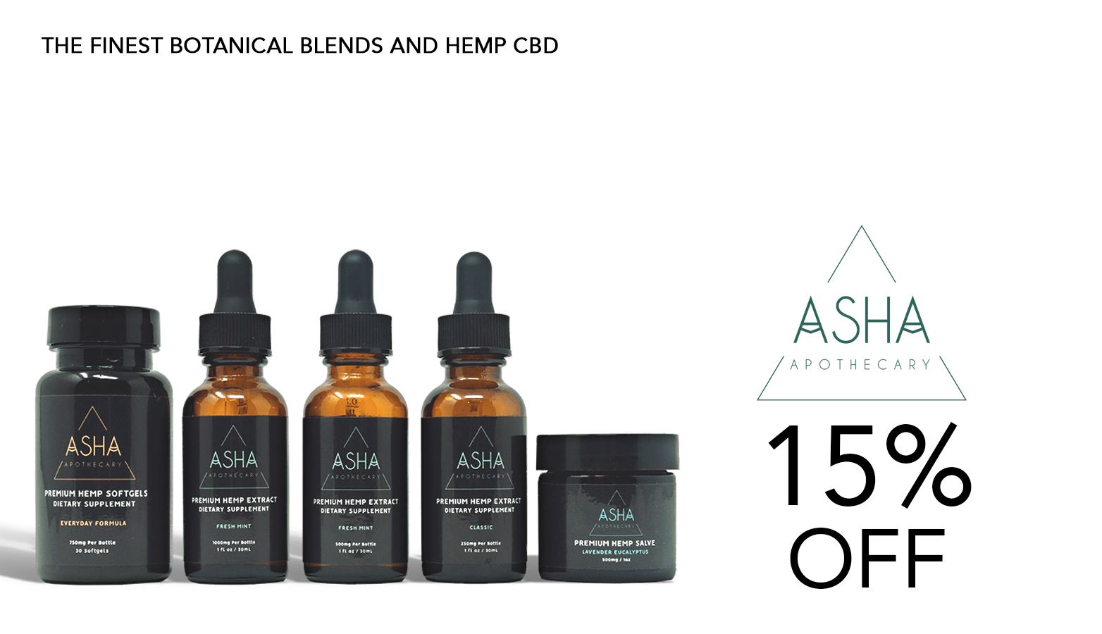 Asha Apothecary CBD Coupon Code Offer Website