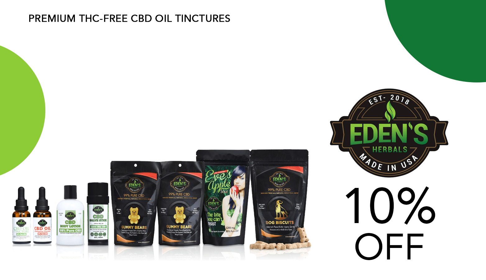 Eden's Herbals CBD Coupon Code Offer Website