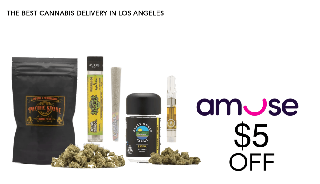 $5 Off Returning Users Amuse.com Coupon! 1 Amuse - $5 Off - Cannabis Delivery California
