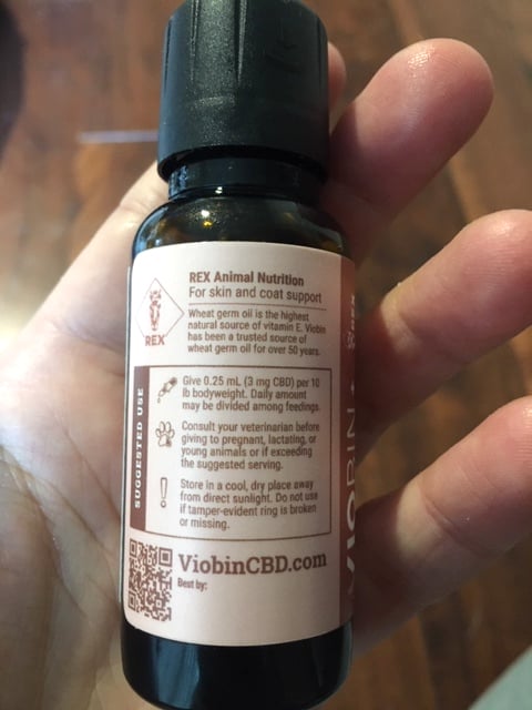Viobin Pet CBD Oil Bacon Flavored Save On Cannabis Review Specifications