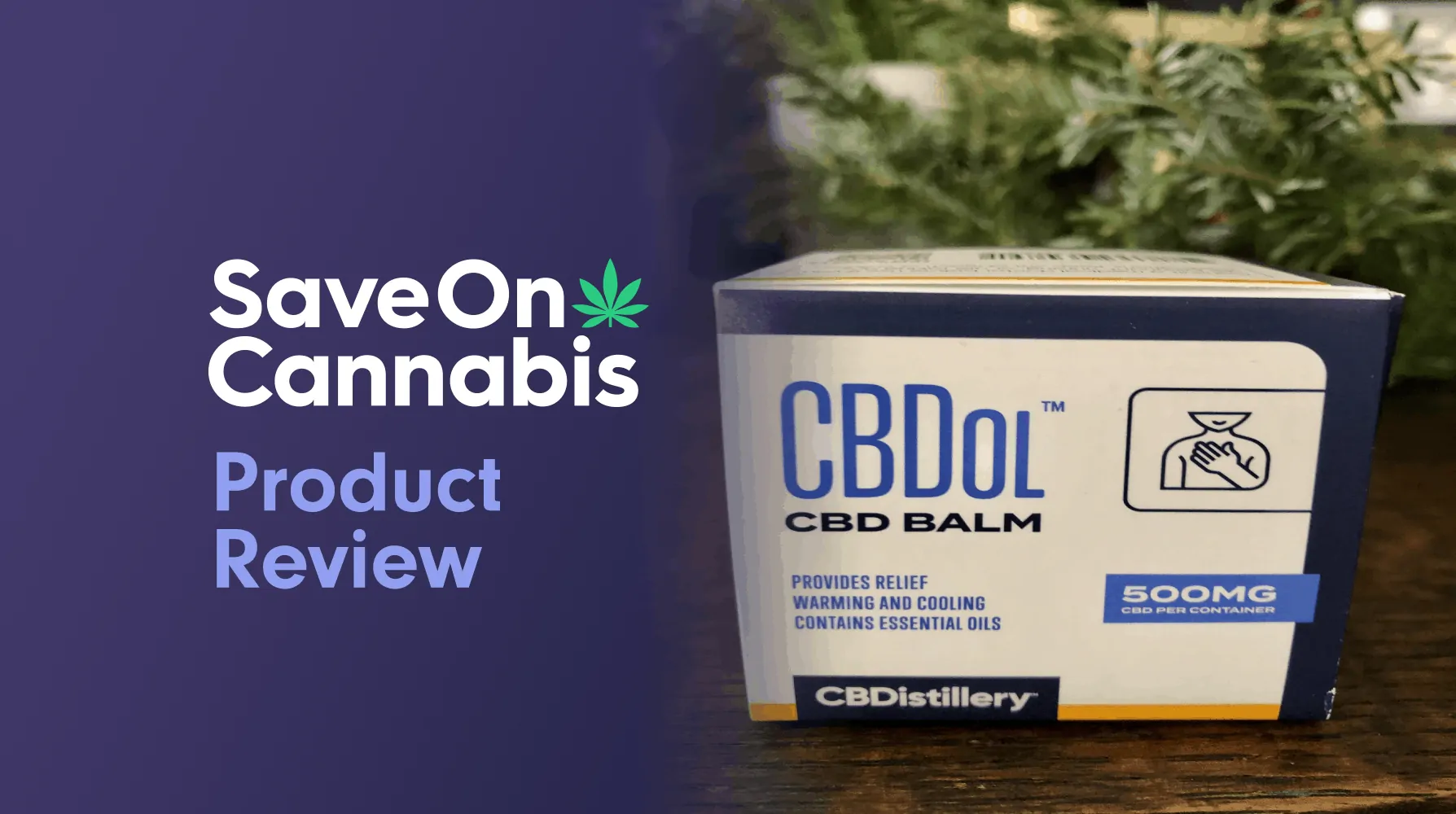 CBDistillery CBDol Topical CBD Salve 500 Mg Save On Cannabis Review Website