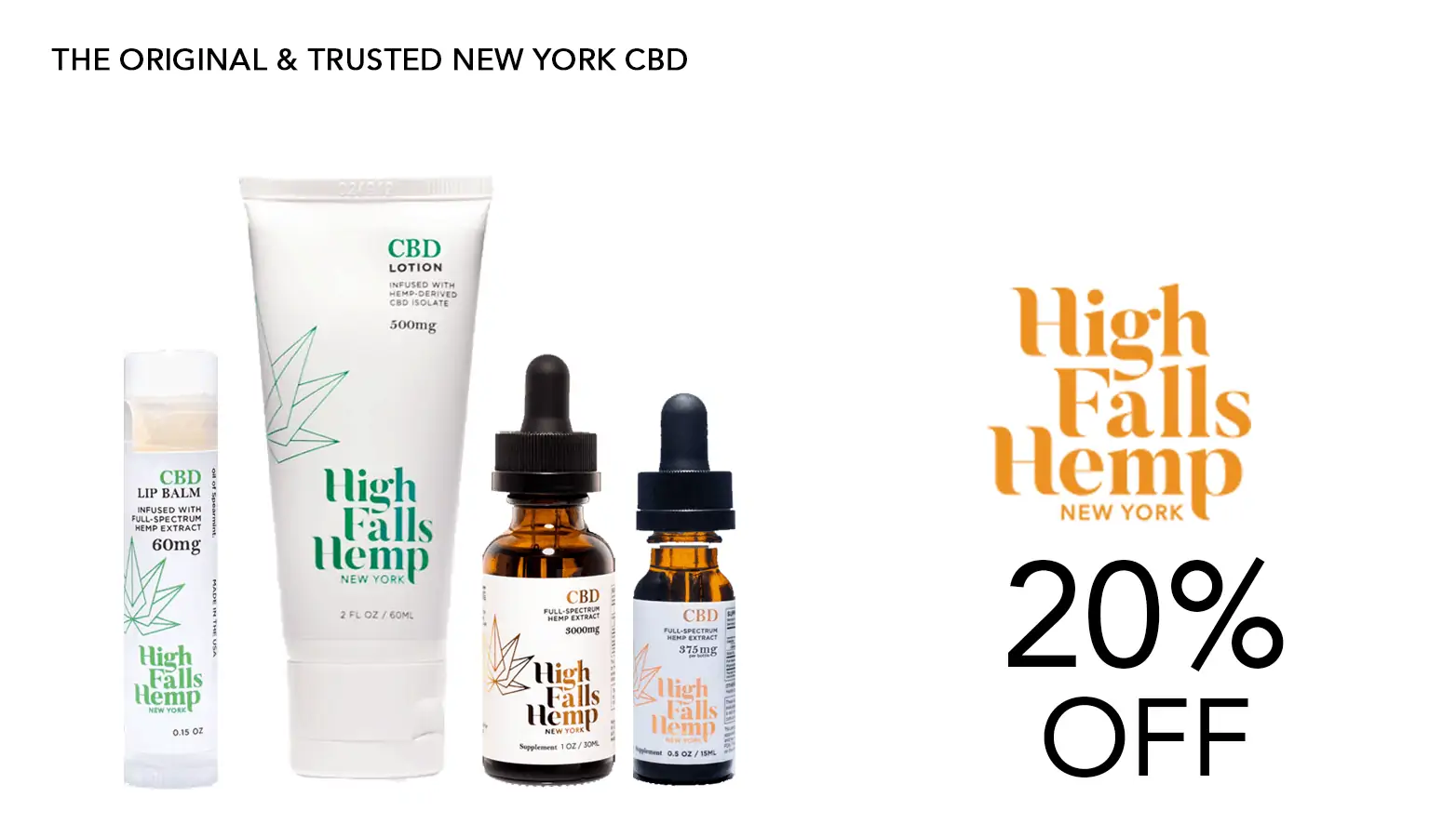High Falls Hemp Ny CBD Coupon Code Offer Website