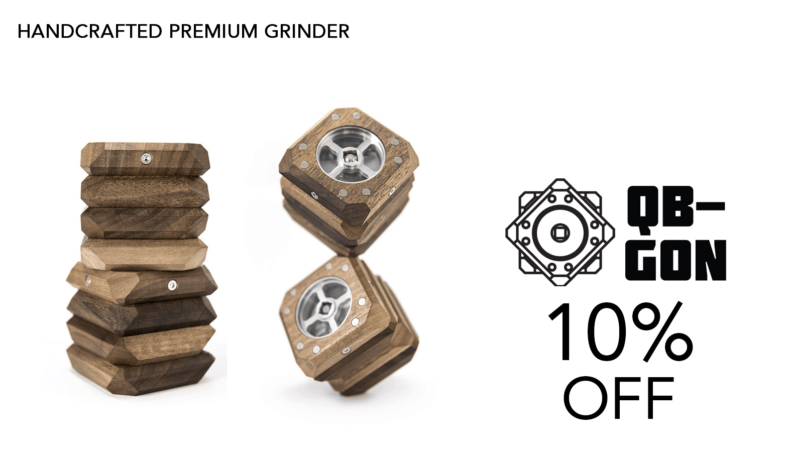 QB-GON Cannabis Grinders Coupon Code Offer Website
