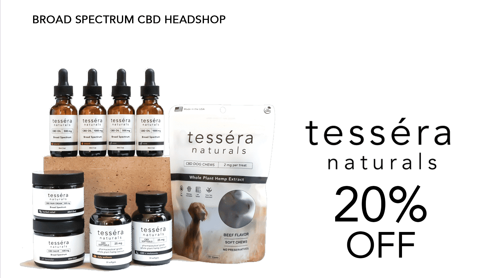 Tessera Naturals CBD Coupons Offer Website