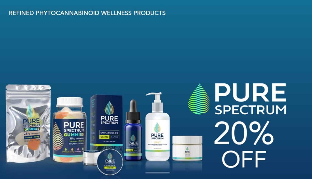 20% Off Minimum Of $100 At Pure Spectrum Cbd Site-Wide! 1 Pure Spectrum Cbd Coupon Code 20 Percent Off Website