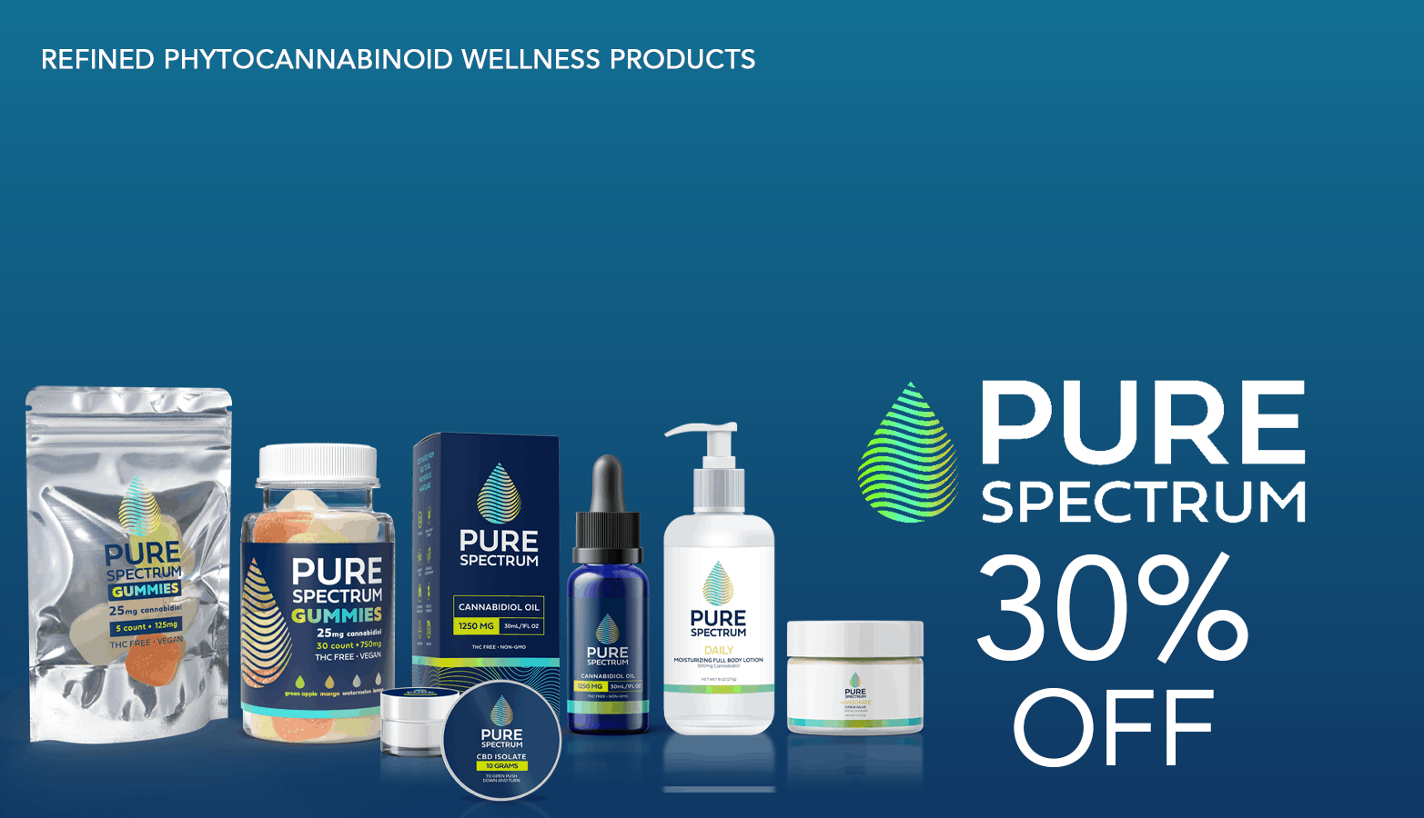 Pure Spectrum CBD Coupon Code 30 Percent Off Website