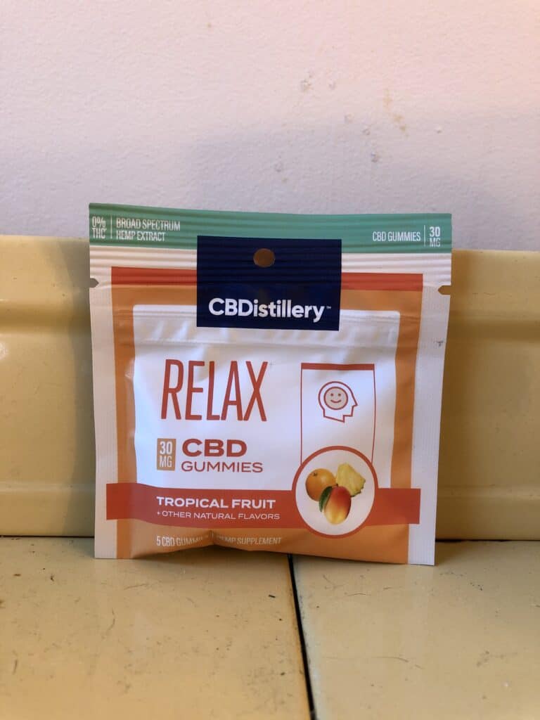 CBDistillery Relax Gummies Tropical Fruit Save On Cannabis Review
