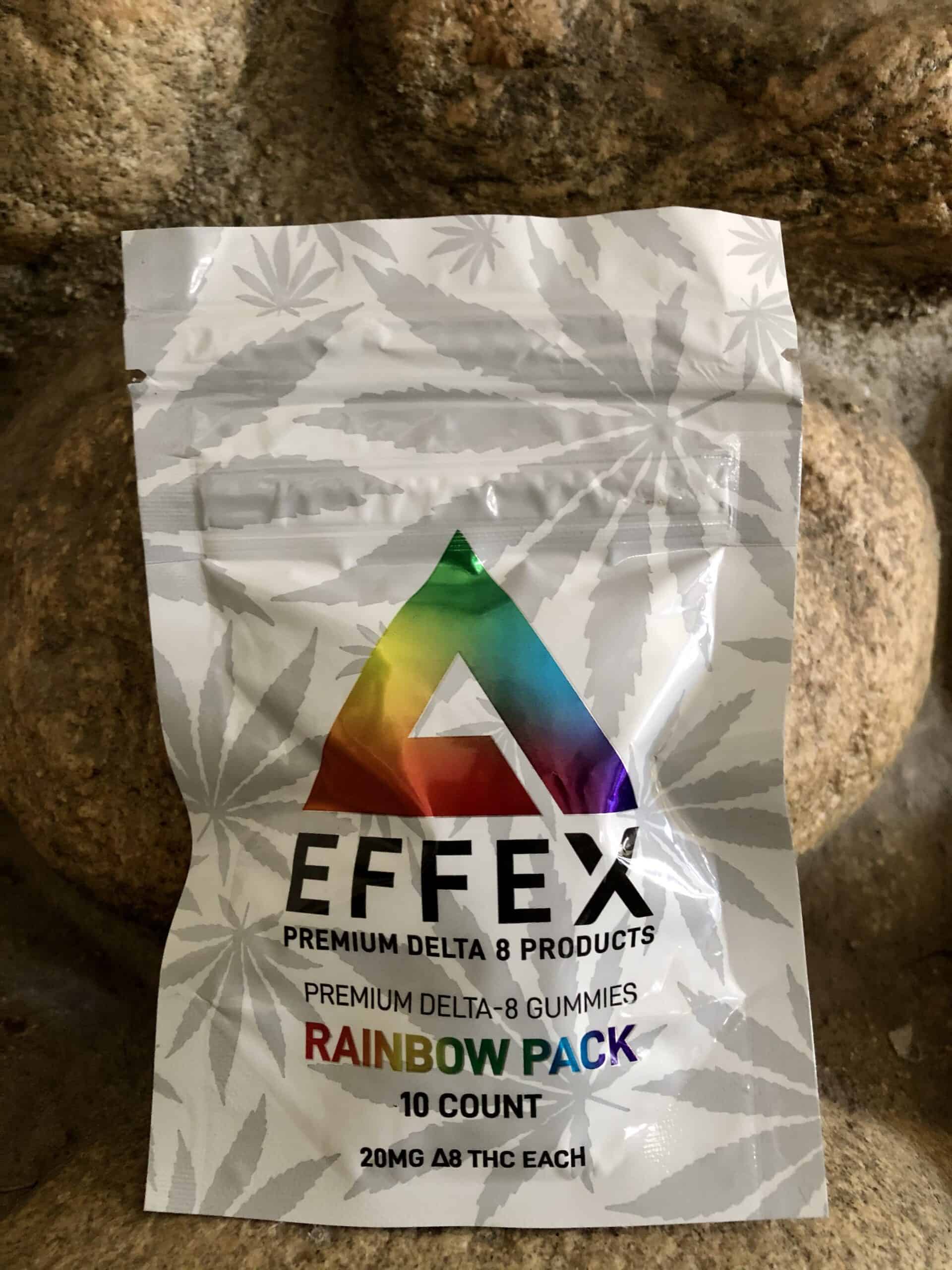 Delta Effex Rainbow Pack Premium Delta 8 THC Gummies Save On Cannabis Review