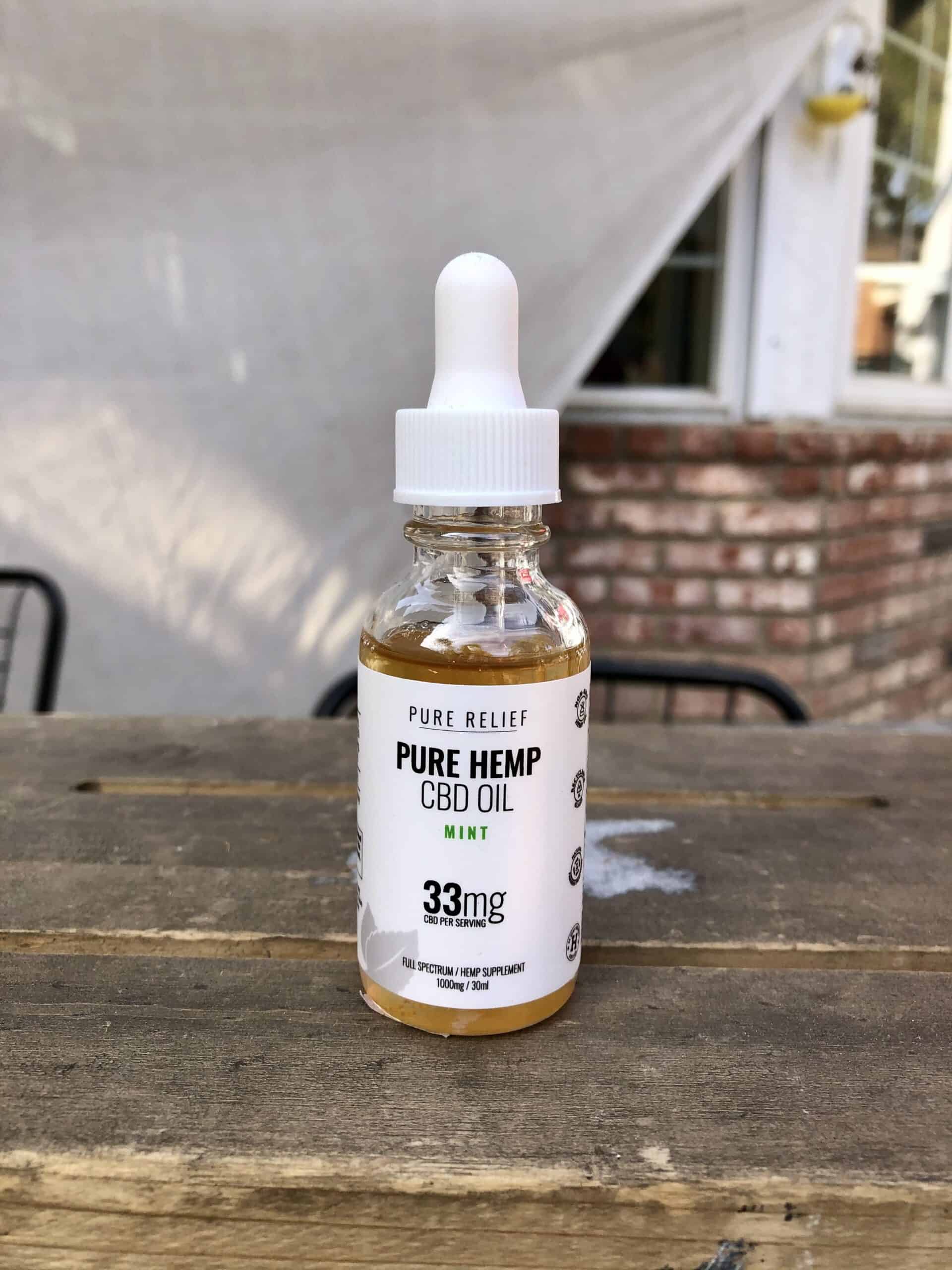 Pure Relief Pure Hemp CBD Oil Mint 1,000 mg