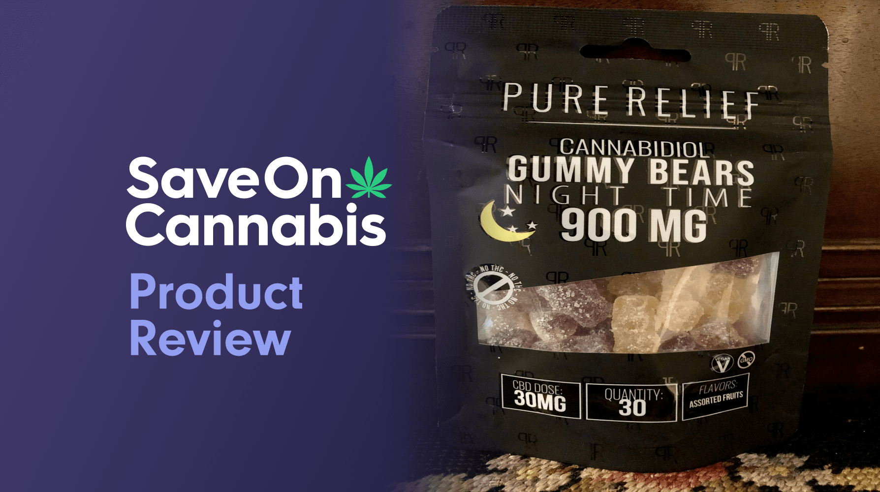 Pure Relief Night Time Melatonin Gummies Save On Cannabis Review Website