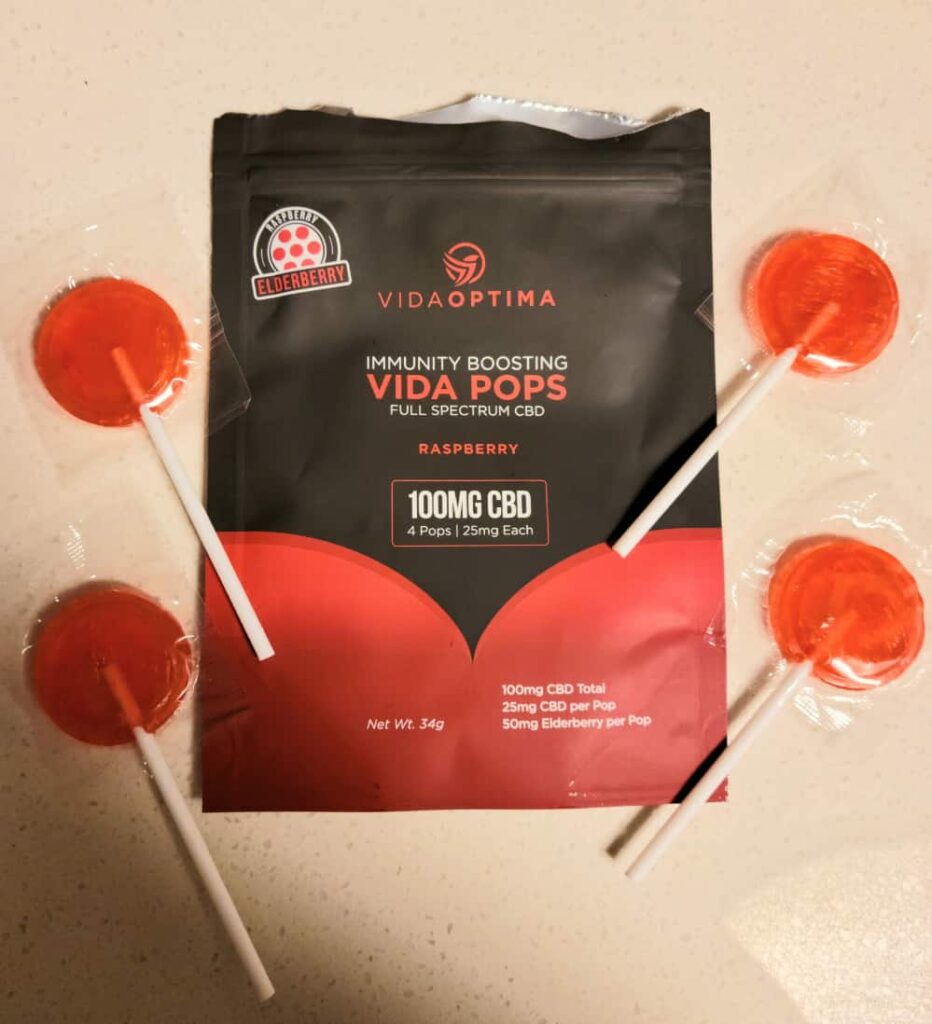 Vida Optima Review For Immunity Boosting Vida Pops (Raspberry)