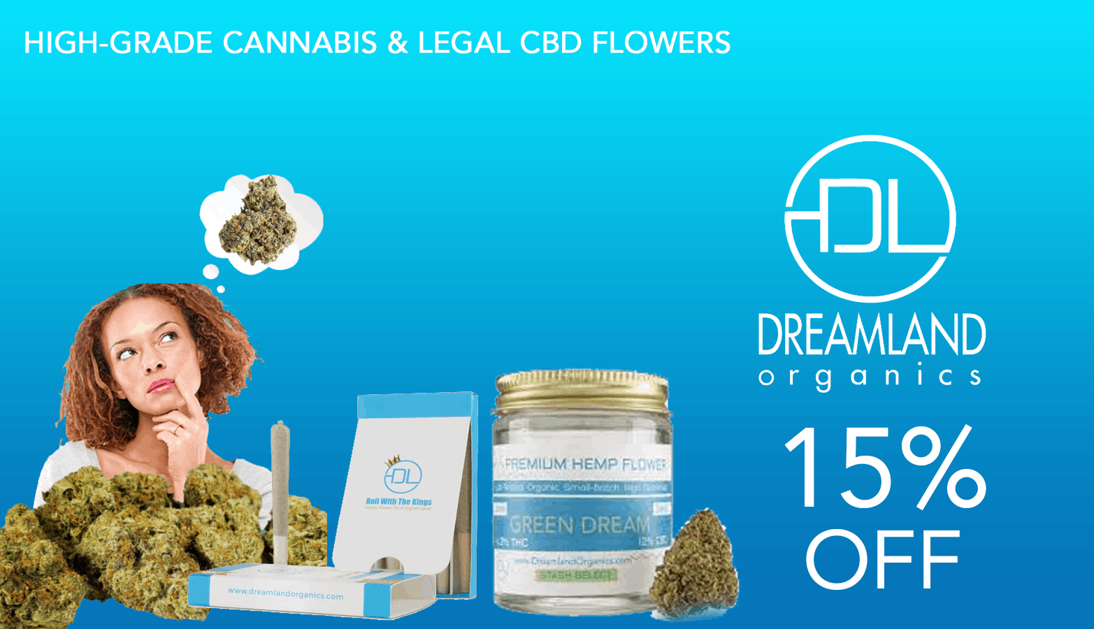 Dreamland Organics Cannabis Coupon Code Offer Website