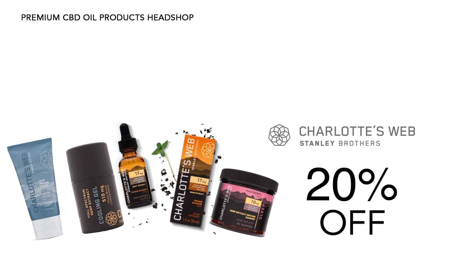 20 Percent off Charlotte's Web Coupons