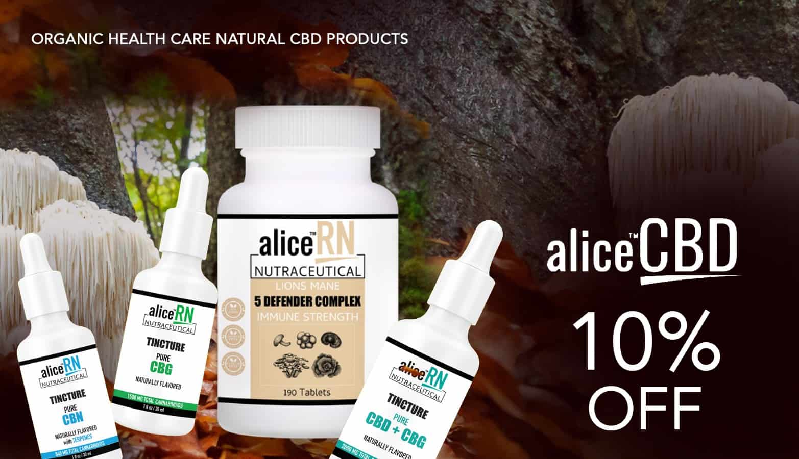 aliceCBD discounts product line