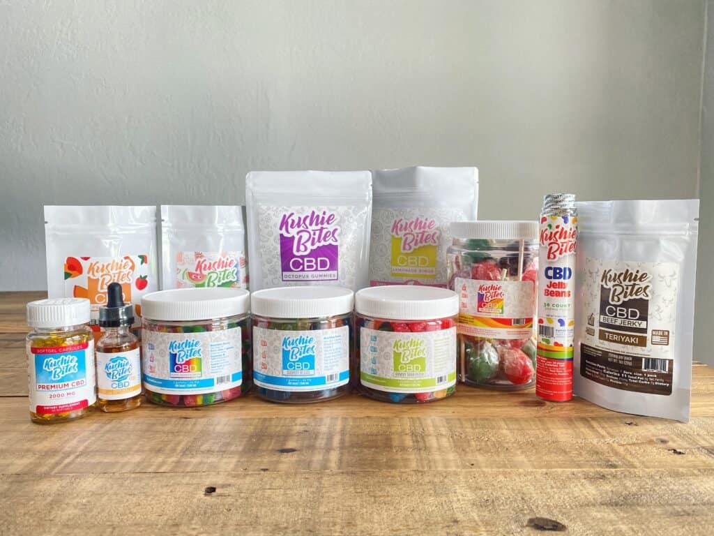 Kushie Bites Product Lineup
