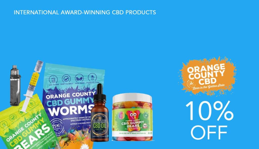 Orange County Cbd Coupon - 10 Percent - Save On Cannabis