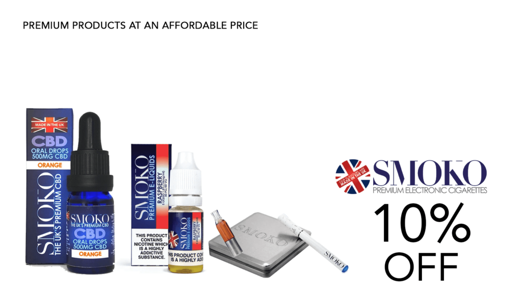 10% Off At Smoko Premium Ecig And Cbd Products! 2 Smoko Cbd Coupon Code Website