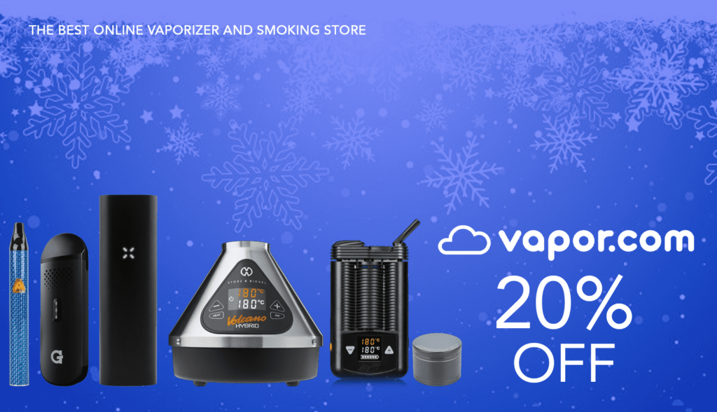 20% Off Site-Wide At Vapor.com Site-Wide! New Users. 1 Vapor.com Promo 20 Percent Off