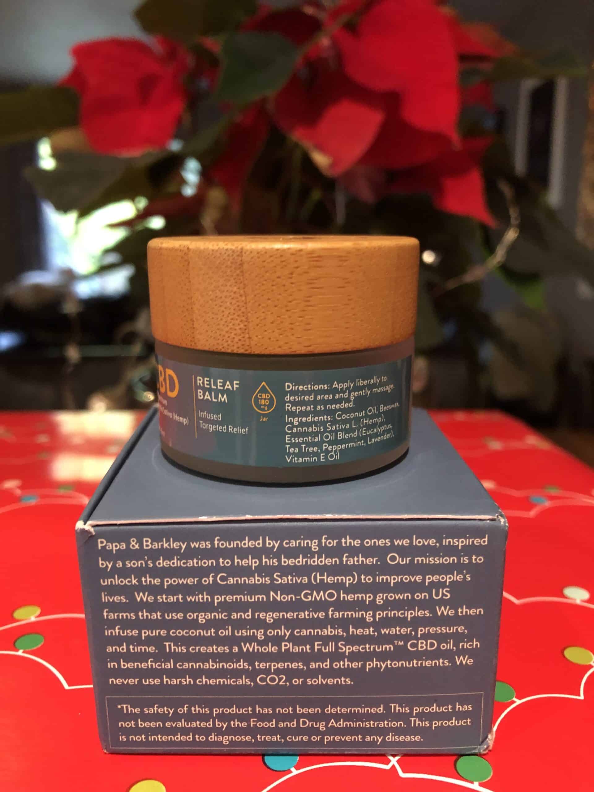 Papa & Barkley Review – CBD Releaf Balm - SOC