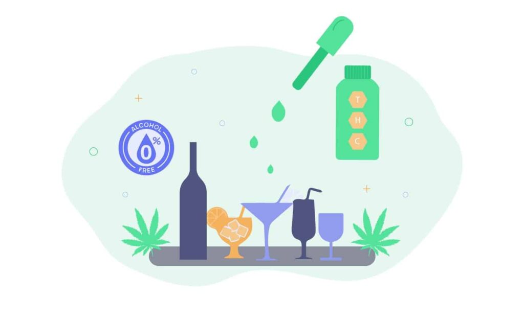 Making Cannabis Cocktails With Zero Proof Alcohol