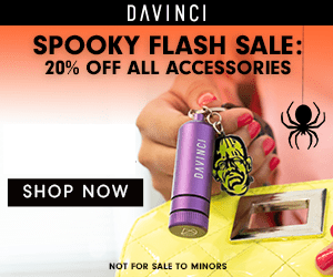 Davincivaporizer Spooky Accessories Sale! Save 20% Off All Accessories! 2 Davincivaporizer Spooky Accessories Sale! Save 20% Off All Accessories! - Image - 221024 Dv Spooky Flash Sale Affiliate 300X250