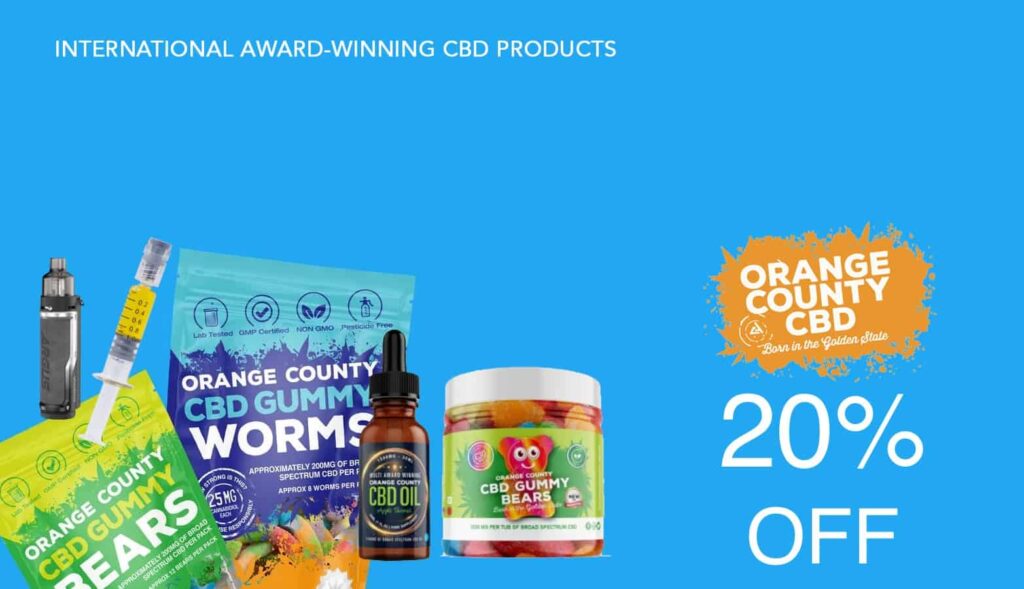 Orange County Cbd Discount Code - 20 Percent Off - Save On Cannabis
