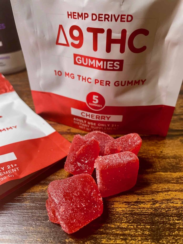 cbdMD Delta 9 THC Gummies - Out of Package - Review