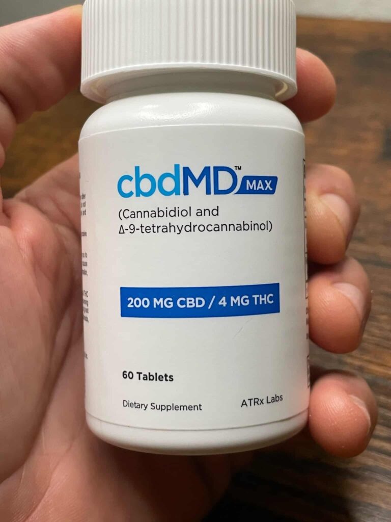 In Hand cbdMD MAX Pills - Review - Wide