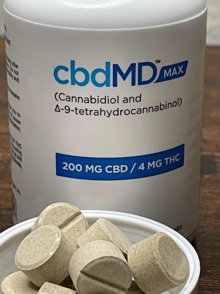 cbdMD MAX Pills - Label and Pills Review - Save On Cannabis