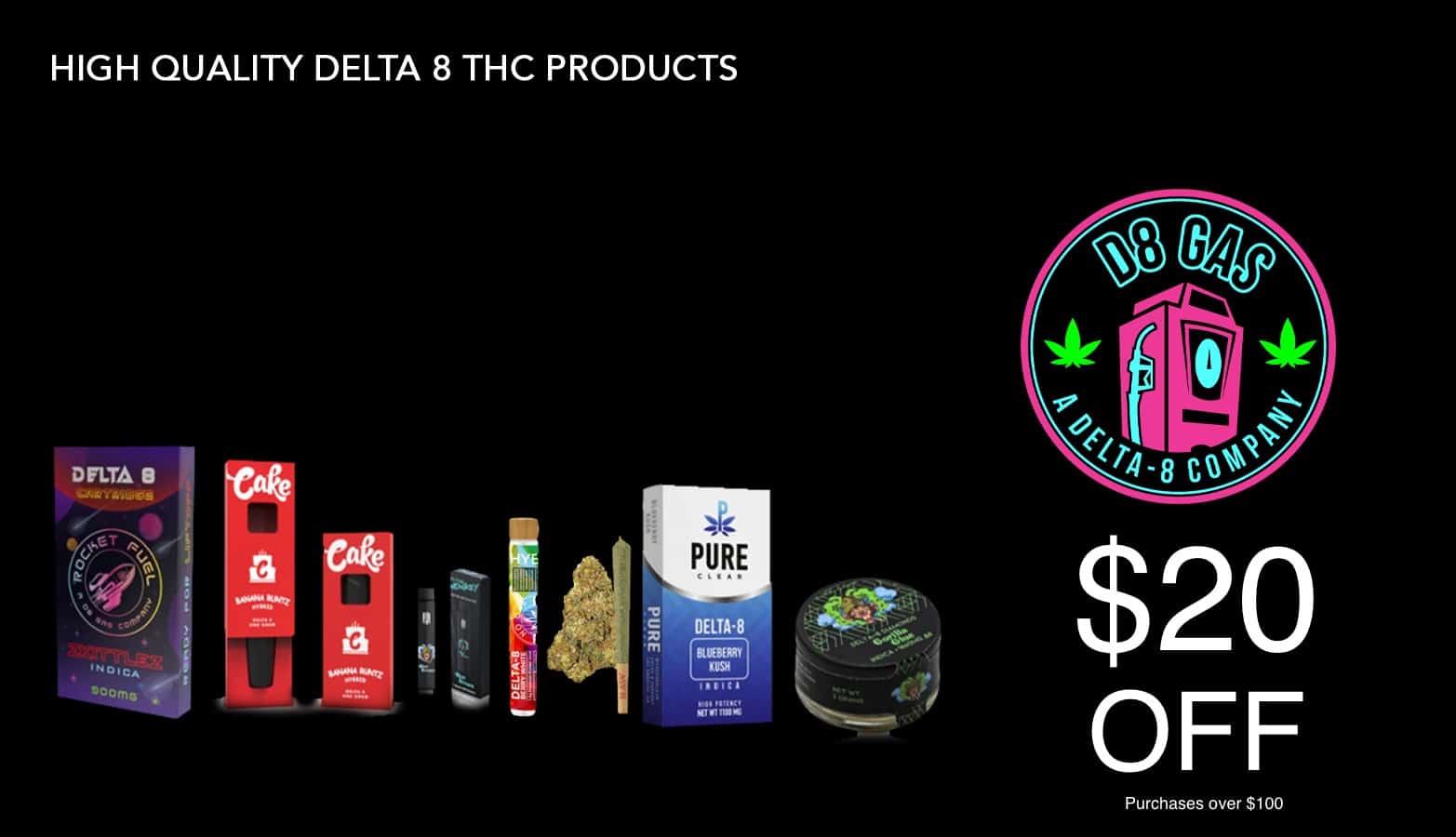 D8Gas Discount Code - Delta 8 - THC - Save On Cannabis
