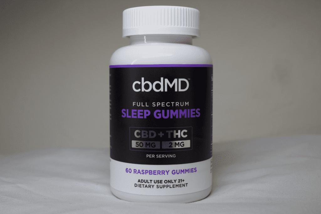 cbdMD Review Sleep Gummies - Beauty Shot
