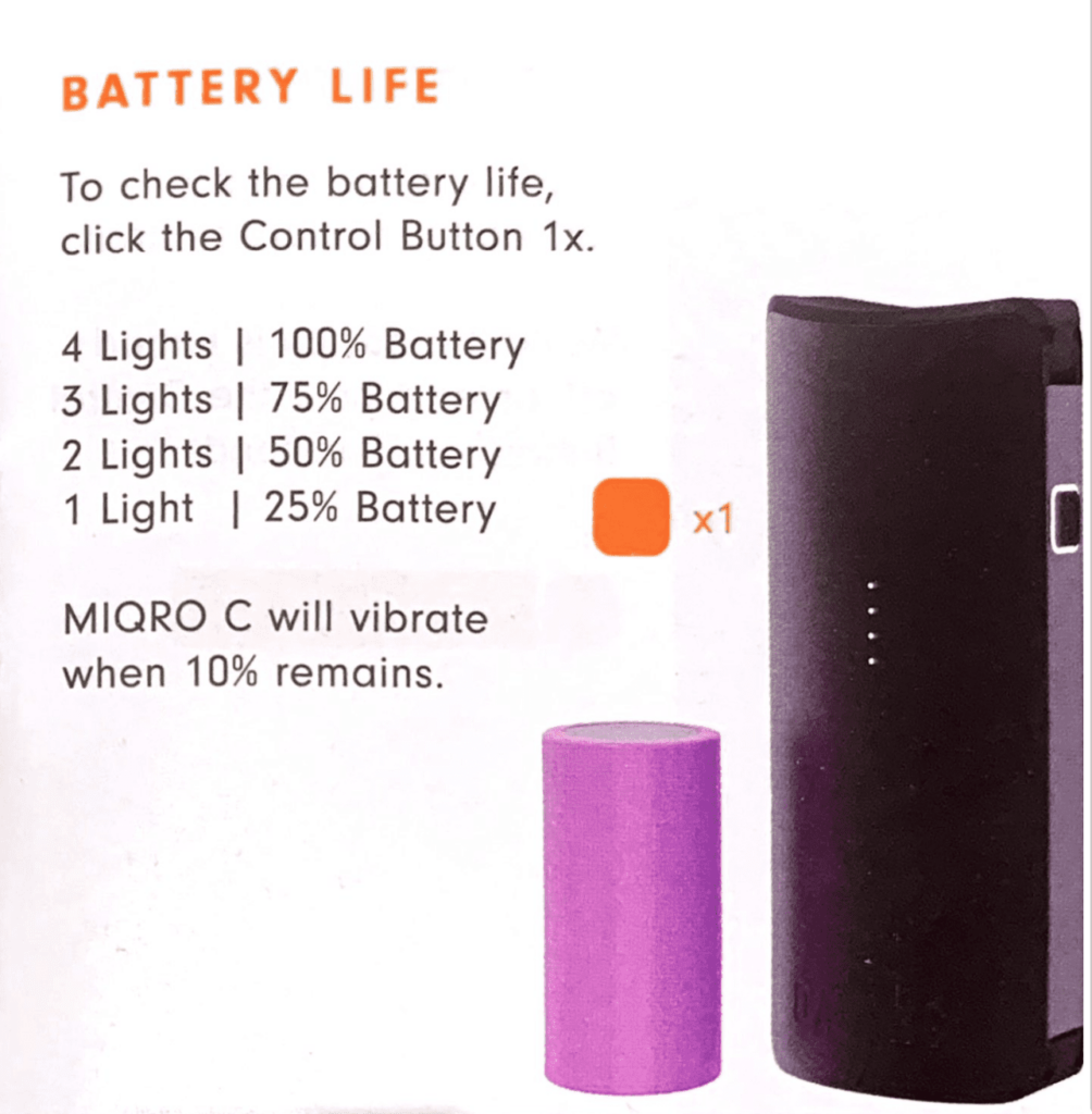 Davinci MIQRO C - Battery Life - Save On Cannabis Review